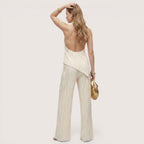 Sienna | Women’s Halter Top and Pleated Wide Leg Pants Set