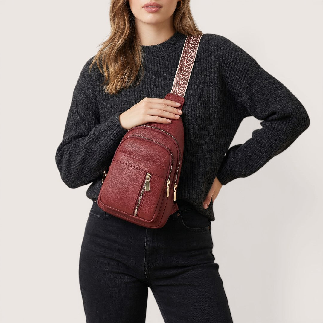 Nova | Women’s Sling Backpack with Multi-Zip Design