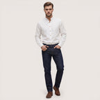 Armin | Men’s Mandarin Collar Button-Up Shirt with Long Sleeves