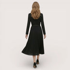 Virella | Women’s Blazer Pleated Midi Dress