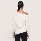 Ariselle | Women’s Asymmetrical One-Shoulder Knit Top
