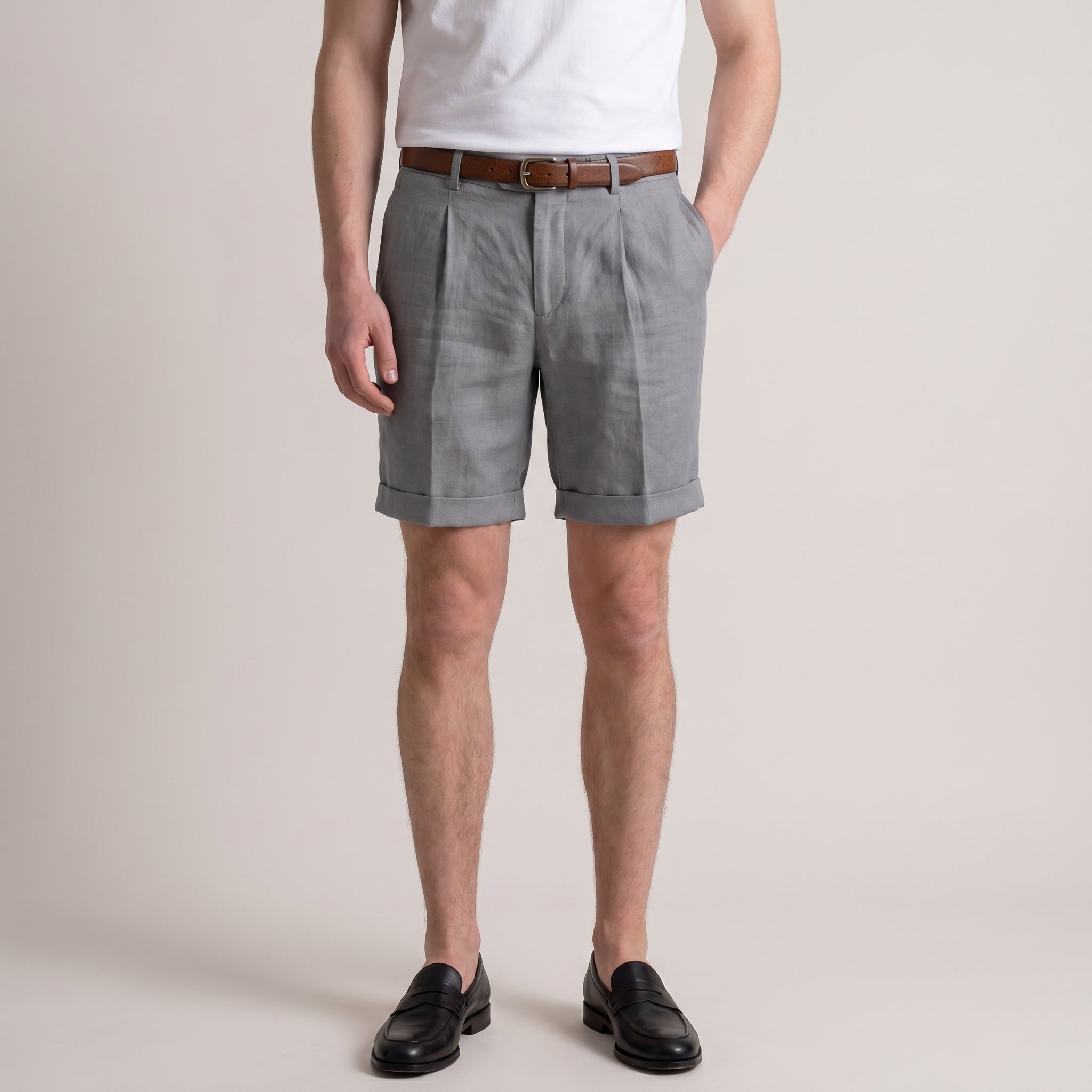 Arlen | Men’s Tailored Shorts with Pleated Front