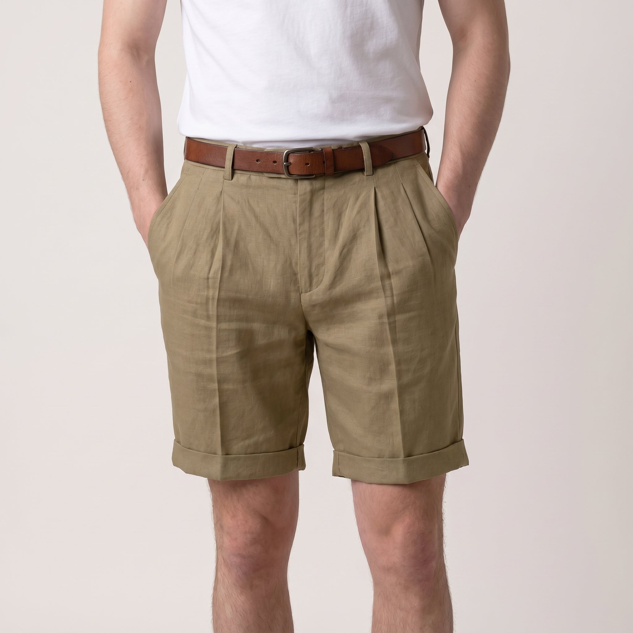 Arlen | Men’s Tailored Shorts with Pleated Front