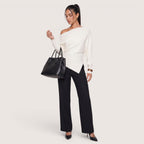 Ariselle | Women’s Asymmetrical One-Shoulder Knit Top