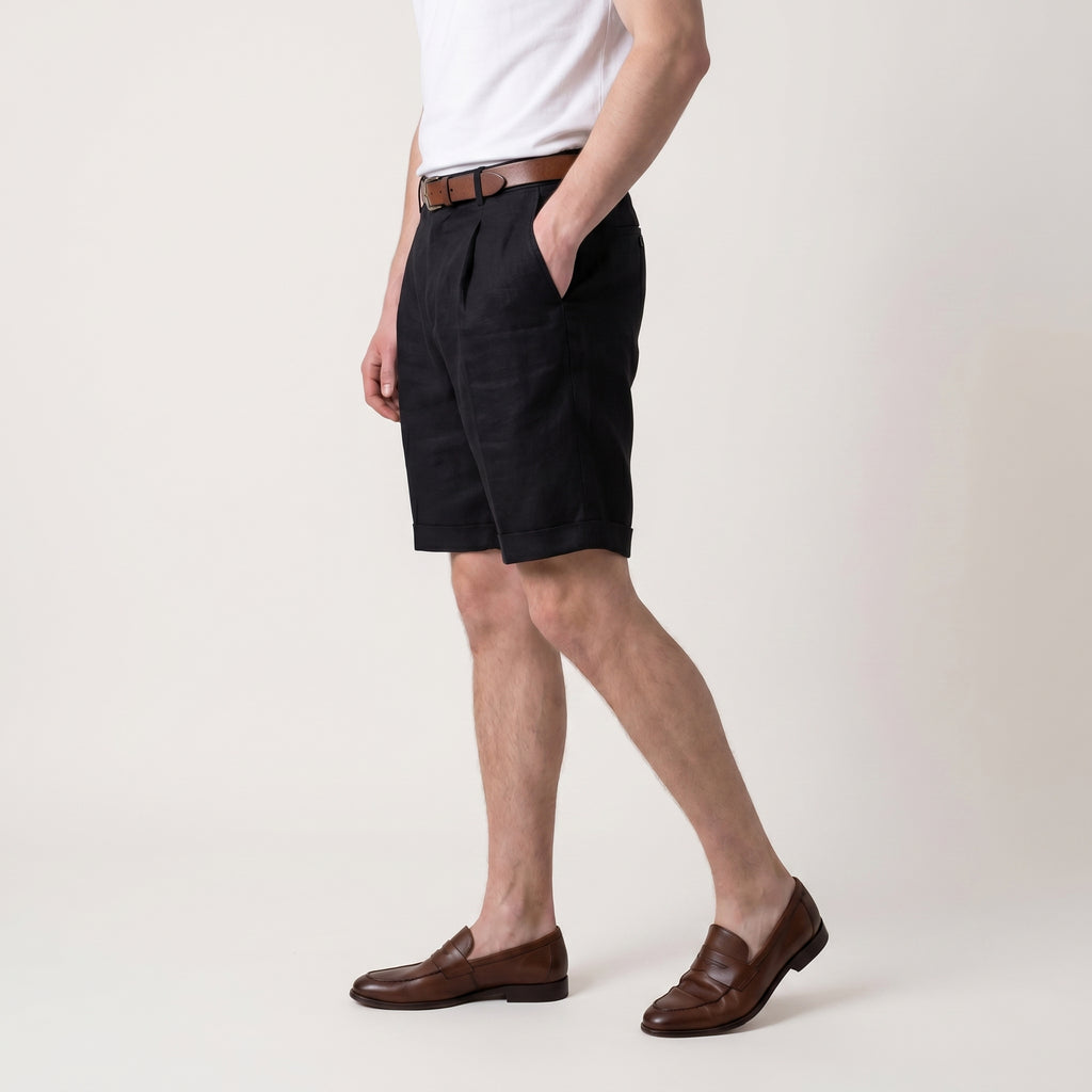 Arlen | Men’s Tailored Shorts with Pleated Front