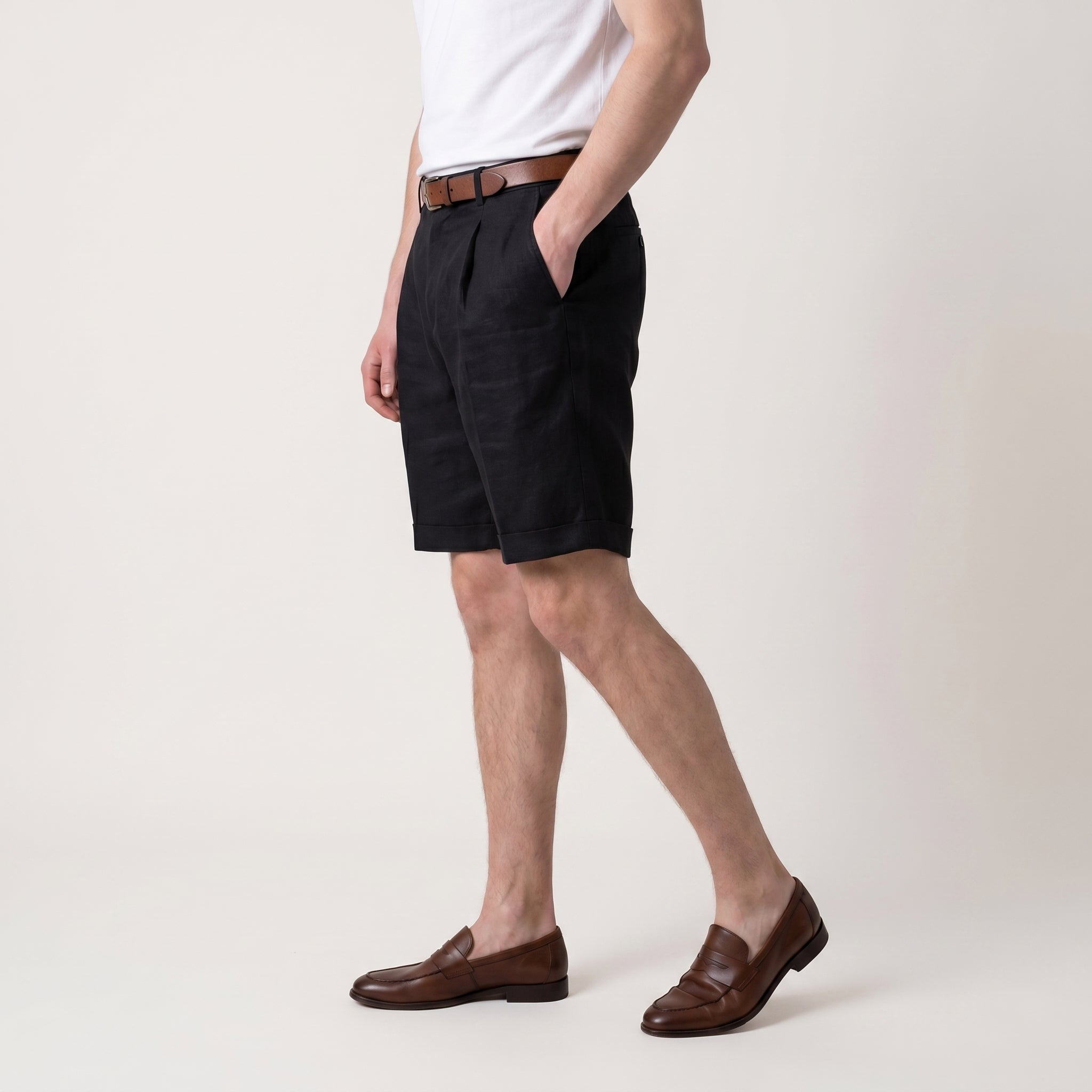 Arlen | Men’s Tailored Shorts with Pleated Front