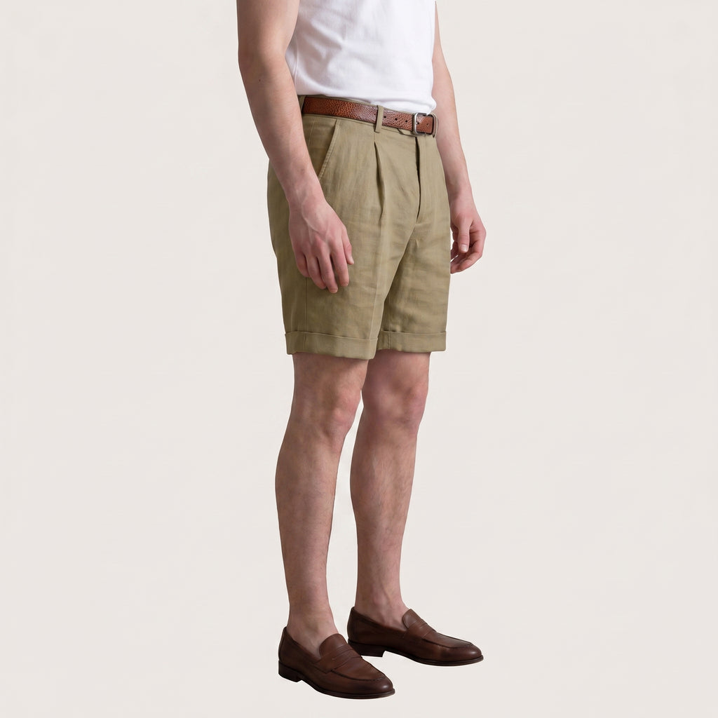 Arlen | Men’s Tailored Shorts with Pleated Front