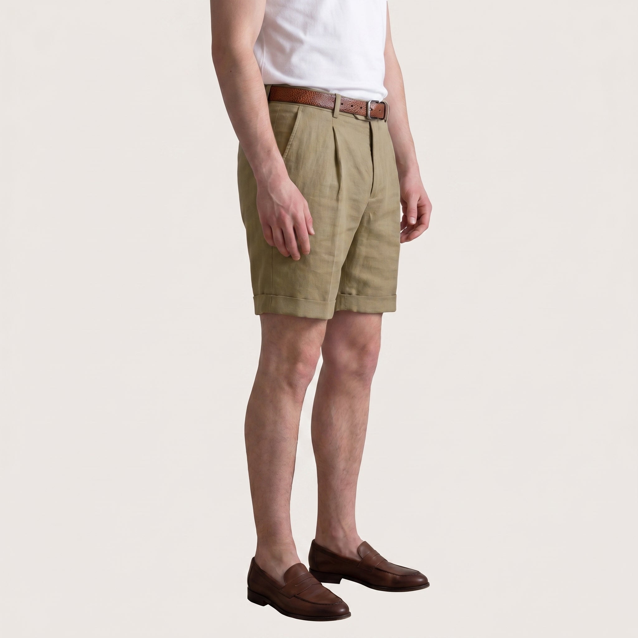 Arlen | Men’s Tailored Shorts with Pleated Front