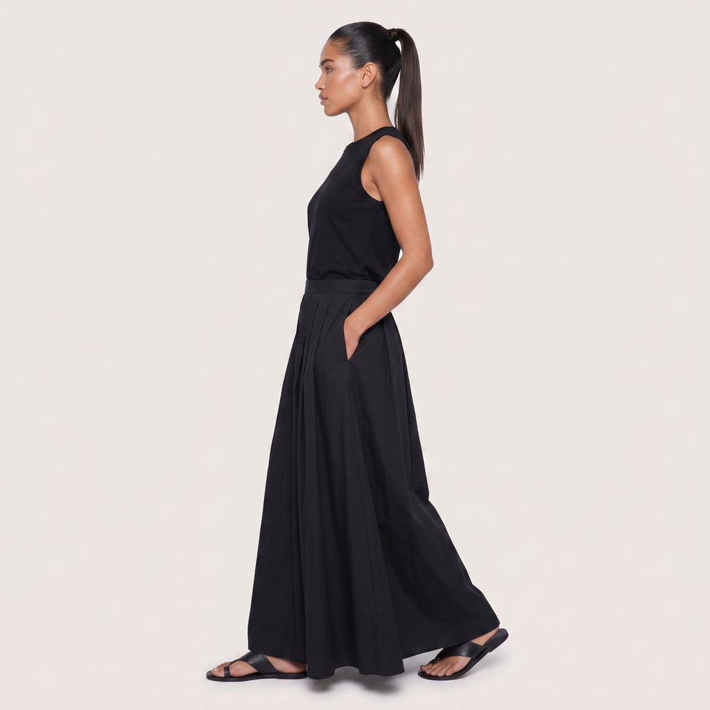 Elara | Women’s High-Waist Flowing Maxi Skirt