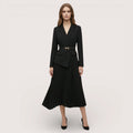 Virella | Women’s Blazer Pleated Midi Dress