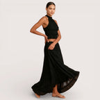 Elirienne | Women’s Ruffled Top & Tiered Maxi Skirt Set